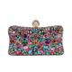 Freiesoldaten Women Rhinestone Evening Bag Multicolored Dazzling Crystal Clutch Bag Party Bridal Wedding Cocktail Handbag