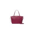 Kate Spade Monica Satchel Pebbled Leather Convertible Crossbody Bag Purse Handbag, Dark Raspberry, M