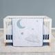 Trend Lab Celestial Space 3 Piece Crib Bedding Set, Includes Nursery Quilt, Fitted Crib Sheet and Crib Skirt