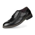 Ryehack Men's Dress Shoes Business Oxfords Shoes Lace-Ups Leather Classic Brogues Derbys Shoes for Men Black UK 10.5