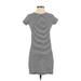 Rag & Bone Casual Dress - Mini: Gray Stripes Dresses - Women's Size X-Small