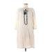 Garnet Hill Casual Dress: Ivory Dresses - New - Women's Size 6