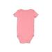 Just One You Made by Carter's Short Sleeve Onesie: Pink Bottoms - Size 9 Month