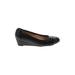 New Directions Flats: Pumps Wedge Classic Black Print Shoes - Women's Size 7 1/2 - Round Toe