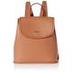 DKNY Brook Faux Leather Large Flap Backpack, Cashew, Cashew, L