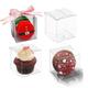 TEMLQPACK 100 Pack 3x3x3 Inch Clear Hot Chocolate Bomb Boxes Small Gift Boxes Bakery Boxes Cupcake Boxes Charcuterie Boxes Candies Boxes Christmas Party Favor Boxes