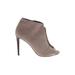 Coach Ankle Boots: Tan Solid Shoes - Women's Size 7 - Peep Toe