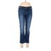 Lucky Brand Jeans - Low Rise Boot Cut Boot Cut: Blue Bottoms - Women's Size 8 - Sandwash