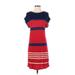 Jason Wu for Target Casual Dress - Shift Crew Neck Short sleeves: Red Print Dresses - Women's Size Small