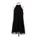 Shein Casual Dress - A-Line: Black Grid Dresses - Women's Size Medium