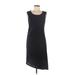 Jessica Simpson Casual Dress - Sheath Scoop Neck Sleeveless: Black Print Dresses - Women's Size Medium