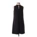 ERIN Erin Fetherston Casual Dress - Shift Mock Sleeveless: Black Print Dresses - Women's Size 2