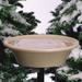 Birds Choice 14" Heated Bird Bath for Deck Mount or Pole Mount Resin/Plastic in Brown | 3 H x 14 W x 14 D in | Wayfair AA14B