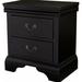 Winston Porter Nashbar Nightstand in Black Wood in Black/Brown | 24.08 H x 22.08 W x 15.08 D in | Wayfair 616BA9CDFD9B4AEDBD54E7A40D2B7AB9