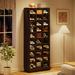 Hokku Designs 30 Pair Shoe Storage Cabinet Manufactured Wood in Brown | 70.9 H x 25.6 W x 12.2 D in | Wayfair 3FC3061EE69D4791B73F6FBD704CBA28