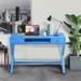 Breakwater Bay Bukovno 44.51" W Rectangle Writing Desk Wood in Blue | 30.31 H x 44.51 W x 19.66 D in | Wayfair D737CED0ECE14AF0B1CA6CC417D2F1F6