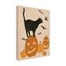 The Holiday Aisle® Pumpkin Patch Cats I by June Erica Vess Canvas Art Canvas in Black/Orange | 14 H x 19 W x 2 D in | Wayfair