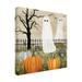 The Holiday Aisle® Haunted Pumpkin Patch I On Canvas by Grace Popp Canvas Art Canvas in Green/White | 14 H x 14 W x 2 D in | Wayfair