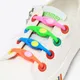 12 pièces lacets en Silicone extensible sans lacets lacets élastiques baskets adultes enfants lacet