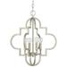 Capital Lighting Ellis 4 Light Pendant Antique Silver