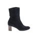 Robert Clergerie Ankle Boots: Black Print Shoes - Women's Size 5 - Almond Toe