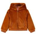 vidaXL Kids' Hooded Jacket Faux Fur Cognac 92