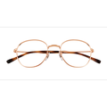 Unisex s round Rose Gold Metal Prescription eyeglasses - Eyebuydirect s Ray-Ban RB6509