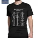 SpaceX Starship Blueprint T Shirt Men 100% Cotton Fun T-Shirts O Neck Tees Short Sleeve Clothing 4XL