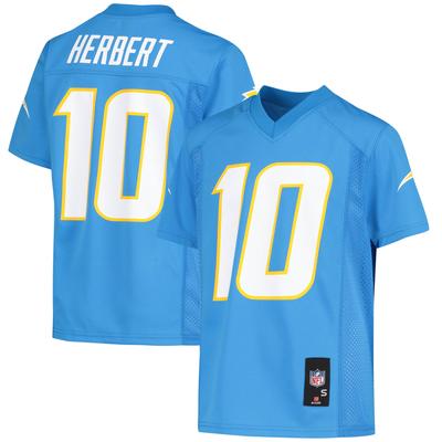 Justin Herbert, Puderblaues Los Angeles Chargers-Replika-Spielertrikot für Jugendliche Image