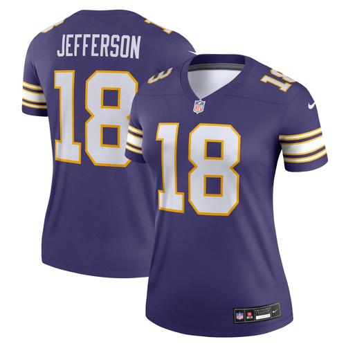 Lila Nike Justin Jefferson Minnesota Vikings Alternate Legend Player Performance Top für Damen