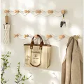 Nordic Wooden Coat Hanger Wall Hooks Home Hotel Porch Living Room Wall Hanging Coat Hook Key Holder