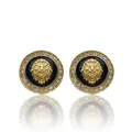 Lion Head Metallic Color Ear Stud Regal Noble Style Forging technology Designer Earings Party