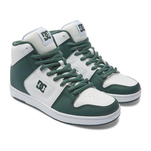 „Sneaker DC SHOES „“Manteca 4 Hi““ Gr. 8,5(41), grün (white, dark olive) Schuhe Sneaker“