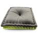 Dan Foley - Landon Floor Pillow - Velvet and Linen - Two Tone Finish