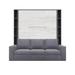 INVENTO Vertical Wall Bed with a Sofa and Two Cabinets, Queen