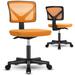 Mesh Back Home Armless Office Chair with Y Lumbar Support, Modern Low Back Computer Chair with Sturdy Base & Height Adjustable
