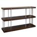 Austin Console - Three Tier Table - Chestnut Brown Finish
