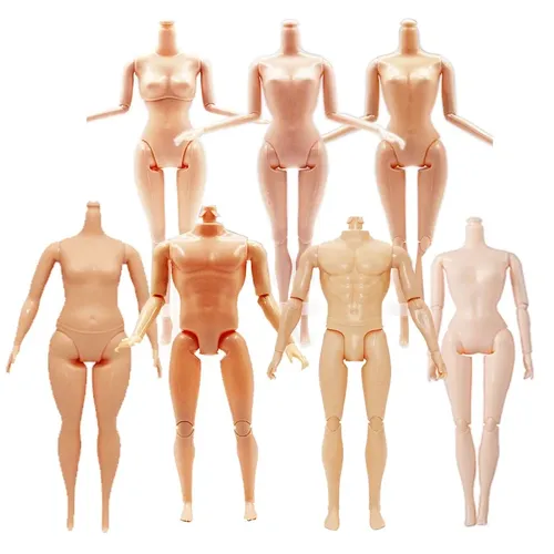 1/6 30cm nackte Puppe männlich/weiblich bjd nackte Puppen bewegliche Gelenke Fett Zubehör Teil weiß