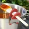 1pcs Edelstahl Topf Seiten clips Anti-Verbrühungs Löffel Halter Küche Gadgets Gummi bequeme Küche