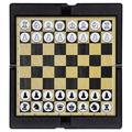 MANNYA Foldable Chess Board Mini Size Magnetic Chess Set Travel Portable Pocket Chess