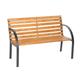 Banc de jardin marron