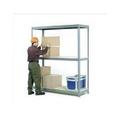 3 Tier Wide Span Storage Rack with 3 in. Square Mesh - Gray - 96 x 48 x 60 in.