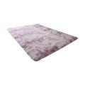 WQJNWEQ Home Decor Nordic Tie Dyed Gradient Silk Wool Carpet Living Room Long Wool Coffee Table Mat Bedroom Covered with Plush Bedside Blanket Household Floor Mat 62X31in