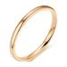 KIHOUT Deals Temperament Versatile 2MM Thin Titanium Steel Ring Female Fashion Plain Ring Tail Ring Jewelry