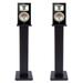 28inch Universal Speaker Stands Black Walnut Hi-Fi Speaker Stands Surround Sound Support Pair Bookshelf Speakers Column Speaker Stands