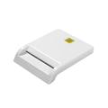 CAC Card Reader Military CAC Reader Smart Card Reader DOD Military USB Common Access CAC Compatible with Windows Mac OS and Linux Plug N Play Compatible with Smart Chip Cards White