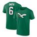 Men's Fanatics Branded DeVonta Smith Kelly Green Philadelphia Eagles Alternate Icon Player Name & Number T-Shirt