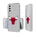 Chicago Bulls Text Backdrop Design Galaxy Clear Case
