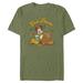 Men's Mad Engine Mickey Mouse Green & Friends Give Thanks Graphic T-Shirt