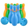 Set da Bowling per bambini Set da gioco per Bowling con 10 pezzi 2 palline ()